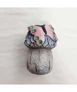 Fairy Garden Plant Decoration Mushroom With Butterfly - £7.05 GBP