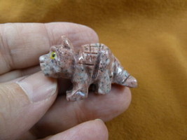 (Y-TIG-56) little red baby TIGER figurine SOAPSTONE PERU stone carving tigers - £6.75 GBP