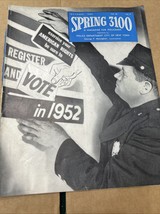 SPRING 3100 NYPD MAGAZINE, OCTOBER 1952, ( ACCEPTABLE, MISSING LAST 4 PAGES - $33.00 MXN
