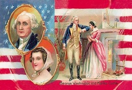 George Washington and Martha Curtis - Art Print - £17.57 GBP+