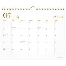 24-25 Workstyle Academic Monthly Wall Calendar, White, July 24-June 25 - £25.13 GBP