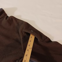 Lands' End Men's Brown & Gray Fleece 1/4 Zip Pullover Sweatshirt Size XL image 3