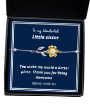 To my Little Sister,  Sunflower Bracelet. Model 64035  - £31.92 GBP