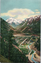 Ouray Showing Million Dollar Highway and Mt Abram Colorado Postcard Posted 1944 - £11.83 GBP