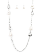 Paparazzi Rustic Refinery White Necklace - New - £3.58 GBP