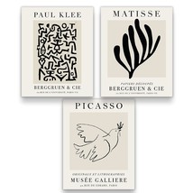 Mid-Century Artists Klee Matisse Picasso Exhibition Poster Print Set | Set Of - £29.43 GBP
