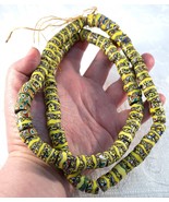 Antique African Venetian Millefiori Trade Bead Necklace Bright Colors &amp; ... - £205.88 GBP