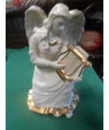 Beautiful MIKASA  Porcelain ANGEL Figure. with Harp - £17.51 GBP