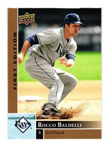 2009 Upper Deck First Edition #282 Rocco Baldelli Tampa Bay Rays - £1.59 GBP