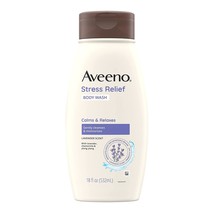 Aveeno Stress Relief Body Wash Lavender Scent Calms &amp; Relaxes moisturize... - $15.67