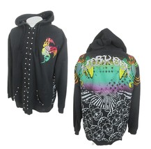 Miskeen Originals Sweatshirt Hoodie embroidered dragons graphic skulls hip hop - £155.17 GBP
