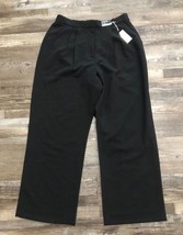 Abercrombie &amp; Fitch Womens 14R Black Ultra High Wide Legs Pants New w Tags - $23.05