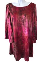 Alice and Olivia Shift Silk Purple Multicolor Mini Dress Size Large - £38.85 GBP