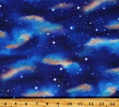 Cotton Outer Space Stars Galaxy Picture This Fabric Print by the Yard D776.89 - £10.35 GBP