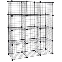 12-Cube Storage Shelf Storage Bins Modular Wire Cube Storage Organizer Bookshelf - £56.53 GBP