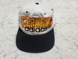 Adidas Germany Flag Hat &#39;94 World Cup Snapback Cap Embroidered Spellout VTG 90s - £13.86 GBP