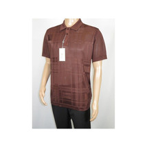 Mens Polo Shirt Slinky Sheer Short Sleeves Soft Touch Stacy Adams 57006 Brown image 4