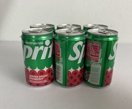 Sprite Winter Spiced Cranberry 7.5 Oz Limited Edition Mini Cans 6-pack - £18.13 GBP