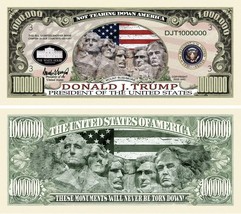 Donald Trump on Mt Rushmore Collectible Pack of 100 Funny Money Dollar B... - £15.73 GBP