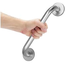 12" Stainless Steel Shower Grab Bar - Supports 500 lbs, Anti-Slip Design - $21.73