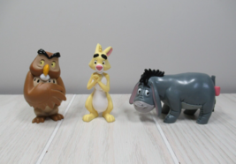 Disney Classic Pooh&#39;s friends figures Owl Eeyore Rabbit lot 3 - $12.46