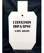 12x20 IDPA  3/8in AR500 Steel Shooting Target rated HP Rifle - 1pc Stand Mounted - $101.96