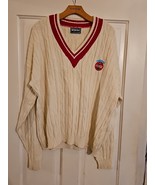 Vintage Mcbriar Mens Sweater Size XXL V-Neck Coca-Cola Logo Pullover Lon... - $34.60