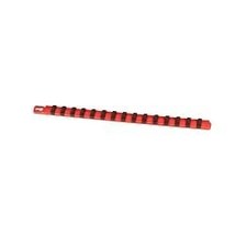 Ernst Mfg. 18” Socket Organizer and 22 Twist Lock Clips - Red - 1/4” - $800.78 MXN