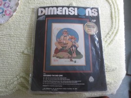 1981 Dimensions CATCHING THE BIG ONE Rockwell Crewel Embroidery SEALED K... - $15.00