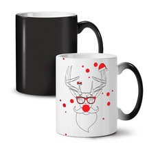Christmas Deer Red NEW Colour Changing Tea Coffee Mug 11 oz | Wellcoda - £18.77 GBP
