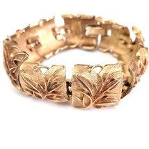Sarah Coventry Vintage Gold Tone Golden Brocade Bracelet - $16.82