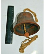 Vintage Handmade Ceramic Bell with Ancient Armenian Petroglyphs - $563.56 MXN