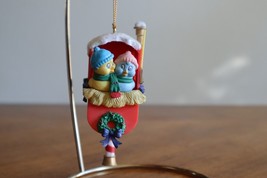 Vtg 1994 Christmas Ornament Birds Mailbox Nest Home Sweet Home On Post 3.7&quot; - $9.50
