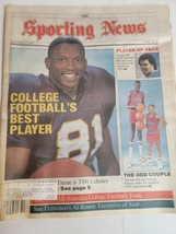 Vintage 1980s Sporting News Tim Brown Notre Dame Raiders Manute Bol Mugs... - $8.32