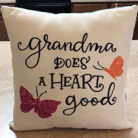 Grandma Does A Heart Good Pillow With Butterflies - $19.99