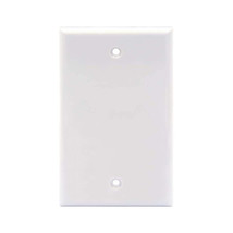 Wall Plate White Single Blank No Device Outlet Cover Stamped Face Plate - £9.21 GBP
