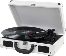 Digitnow! Turntable Record Player 3 Speeds With Built-In, Suitcase Design. - $55.93