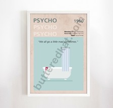 Alfred Hitchcocks Psycho (1960) Minimalistic Film Poster - £11.62 GBP+
