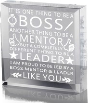 Acrylic Boss Gifts Acrylic Engraved Memorabilia Paperweight Memorabilia - $11.98