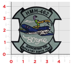 MARINE CORPS HMH-462 HEAVY HAULERS 80 ANNIVERSARY EMBROIDERED HOOK &amp; LOO... - $39.99
