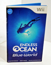 Instruction Manual Booklet Only Endless Ocean - Blue World Wii 2010  No ... - $7.50