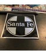Microscale Metal Sign #10003 Santa Fe (Die Cut, Embossed Metal Sign) - $113.09 MXN