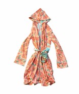 Matilda Jane Summer Showers Girls Floral Hooded Robe L 12-14 Peach - $39.47 CAD