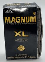 Trojan Magnum XL Extra Large Lubricated Condoms - 12 ct ~Open Box/Damage... - $16.73
