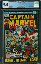 Captain Marvel # 23..CGC Universal 9.0 VF-NM grade..1972 comic book--ce - £68.52 GBP