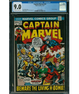 Captain Marvel # 23..CGC Universal 9.0 VF-NM grade..1972 comic book--ce - $87.00