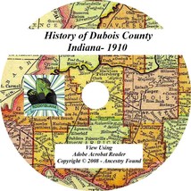 1910 History &amp; Genealogy of DUBOIS County Indiana IN - £4.68 GBP