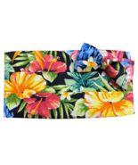 Hawaiian Hibiscus Bright Floral Cummerbund and Bow Tie Set - $123.75