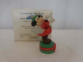 Grolier Fantasia Mickey 1980s Disney Christmas Ornament w/ Box 025904 Vi... - $17.84