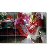 Abram Arkhipov Village Painting Ceramic Tile Mural BTZ22006 - $328.24 CAD+